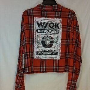 Junior Size 8 To 10 Red Plaid Retro From Stranger Things On Netflx